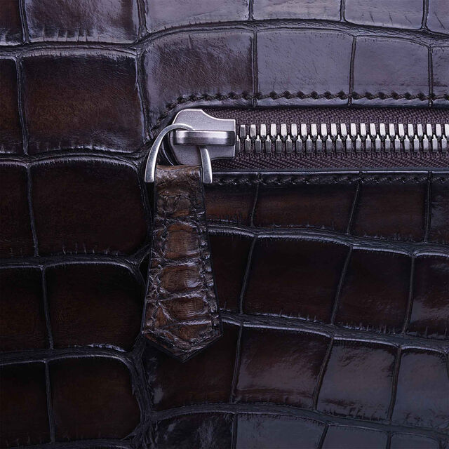 Un Jour Medium Alligator Leather Briefcase, TDM, hi-res 6