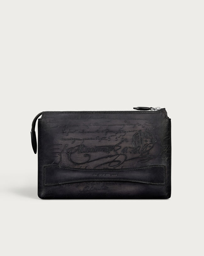 Tersio Zipped Pouch, Nero Grigio, hi-res
