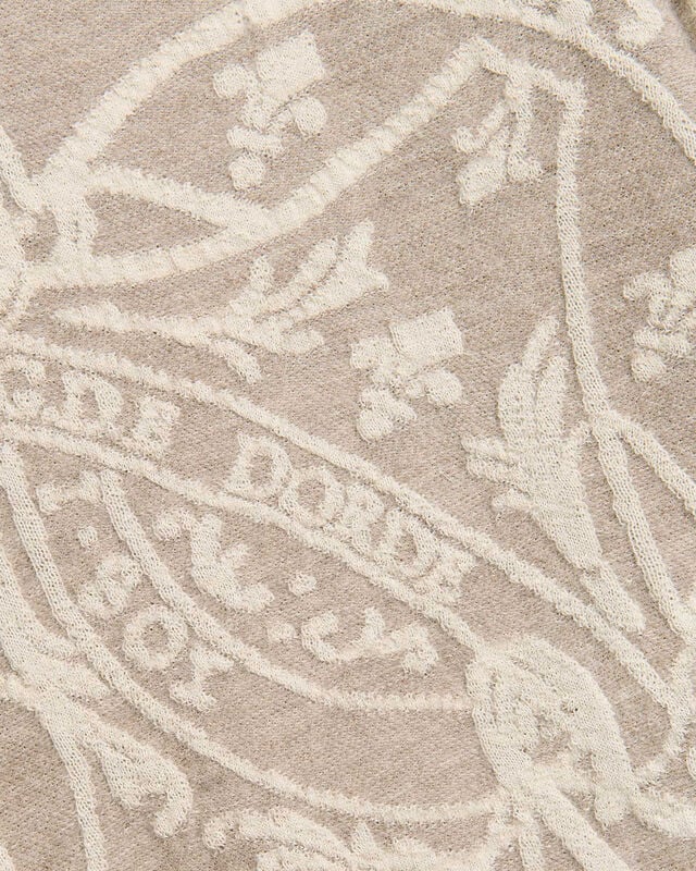 Giant Scritto Crewneck, Fluffy Beige, hi-res