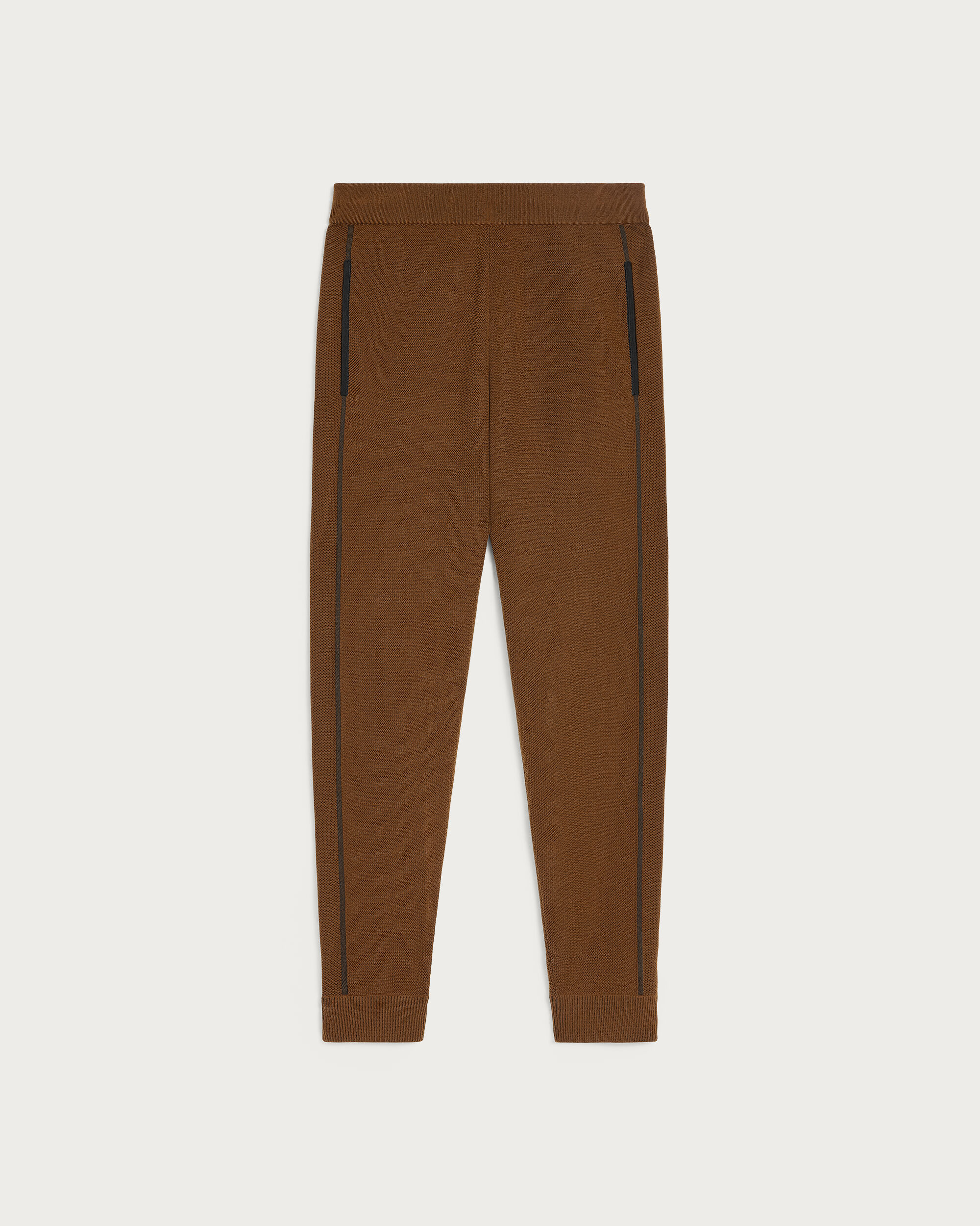 Shadow Jogpants with Leather Detail, Toffee Camel, hi-res