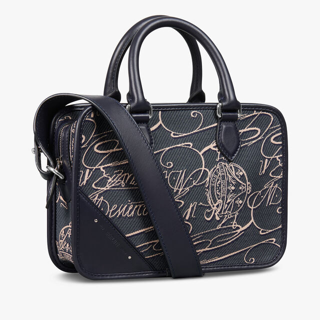 Un Jour Gulliver Scritto Arabesque Canvas Messenger, NAVY, hi-res 2