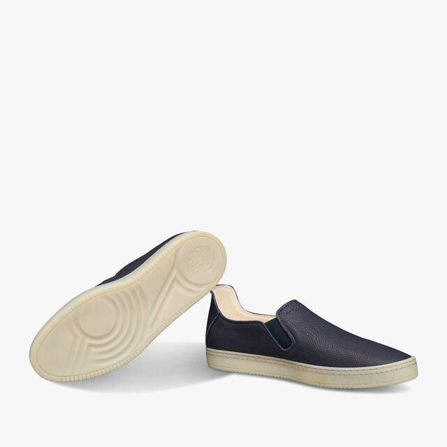 Eden Scritto Leather Slip On, NAVY BLUE, hi-res 4