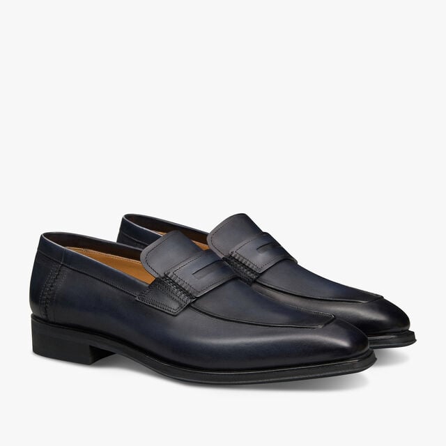 Andy Infini Couture Leather Loafer, NERO BLU, hi-res 2