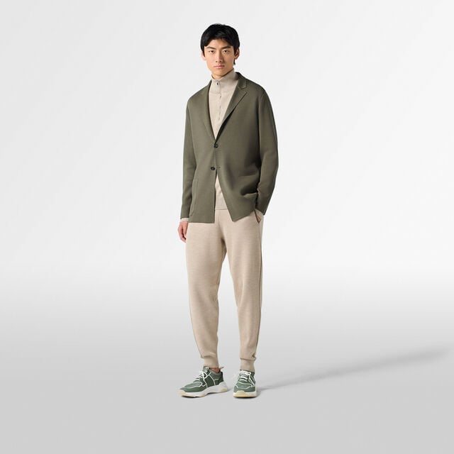 Cotton Silk Jacket, CLAY, hi-res 4