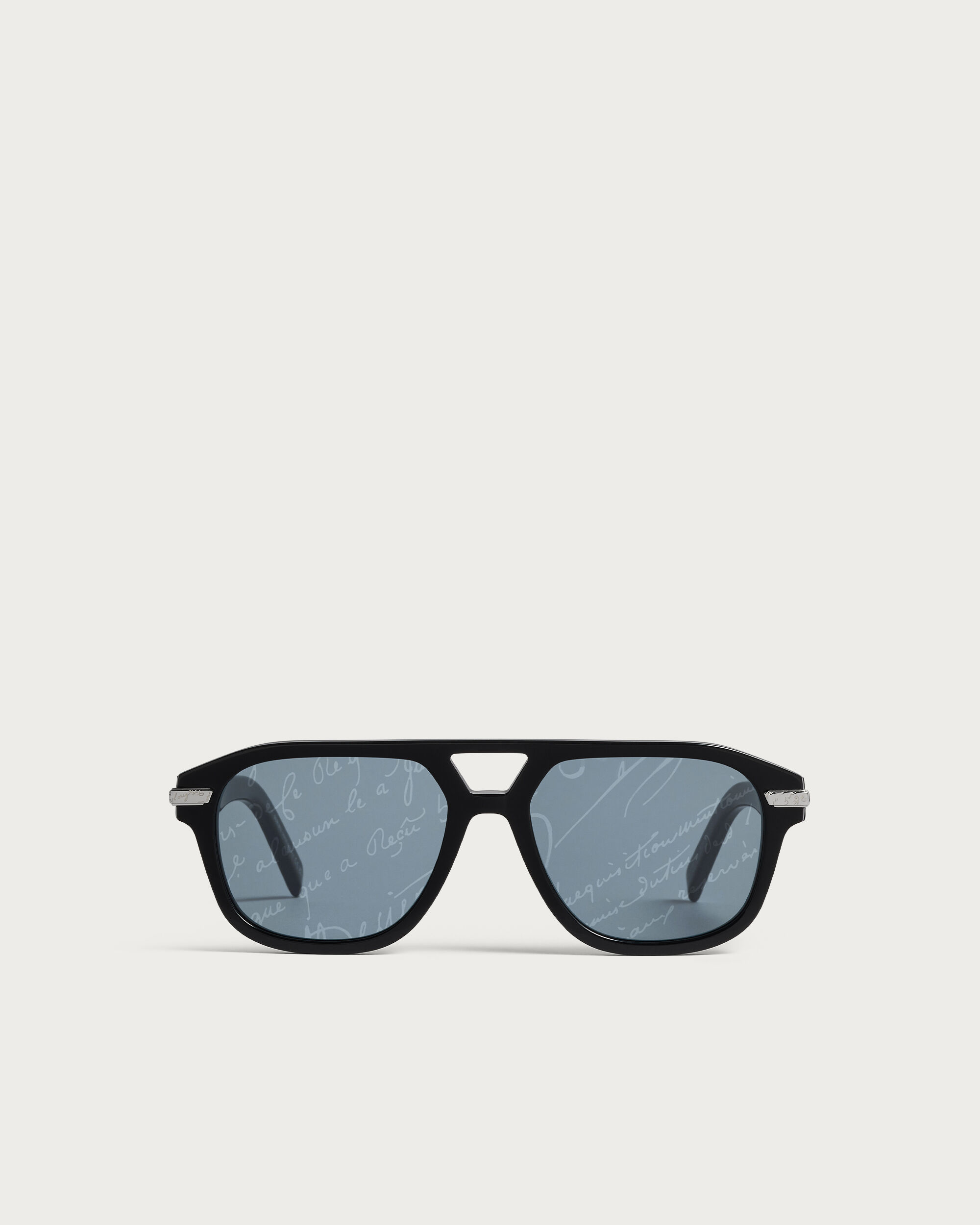 Flare Sunglasses, Black & Grey Scritto Silver, hi-res