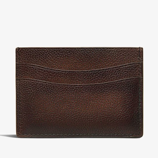Bambou Scritto Leather Card Holder, SOFT BROWN + MIDNIGHT BLUE, hi-res 2