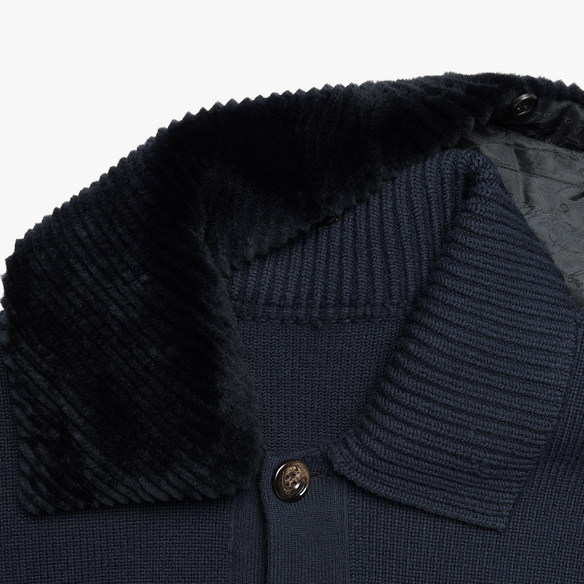 ベルルッティ デニムジャケット BERLUTI - ベルルッティ レザー切り替え サイドベルト付き