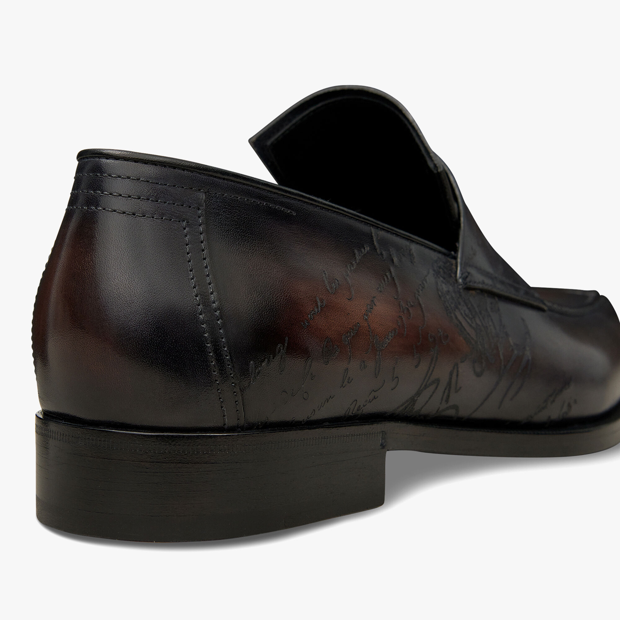 Andy Demesure Scritto Leather Loafer, CHARCOAL BROWN, hi-res 5