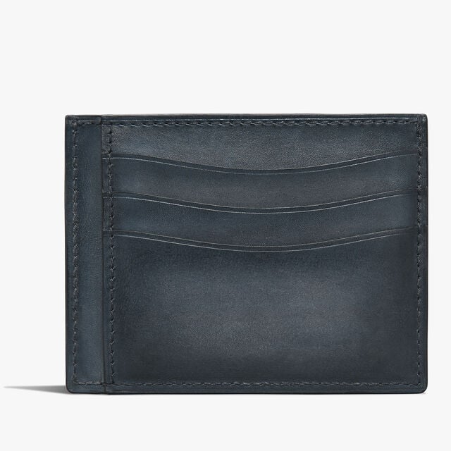 Bambou Tetris Scritto Leather Card Holder, BLU MINERALE, hi-res 2