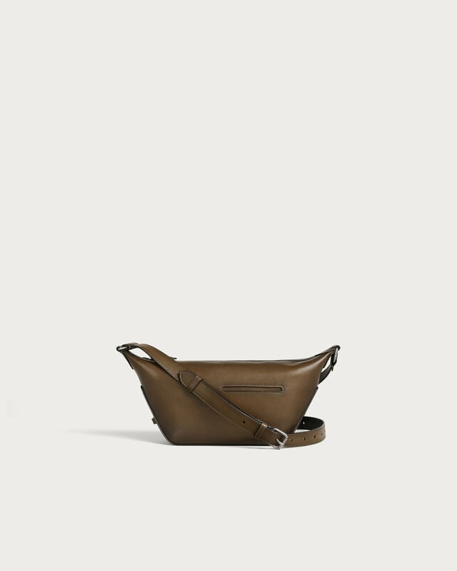 Sac Bandouli&egrave;re Toujours Soft Zipped Hobo XS, Dark Kaki, hi-res