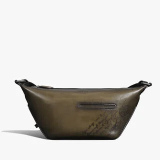 Toujours Soft Zipped Hobo Xs Scritto Leather Messenger, APPENNINI, hi-res