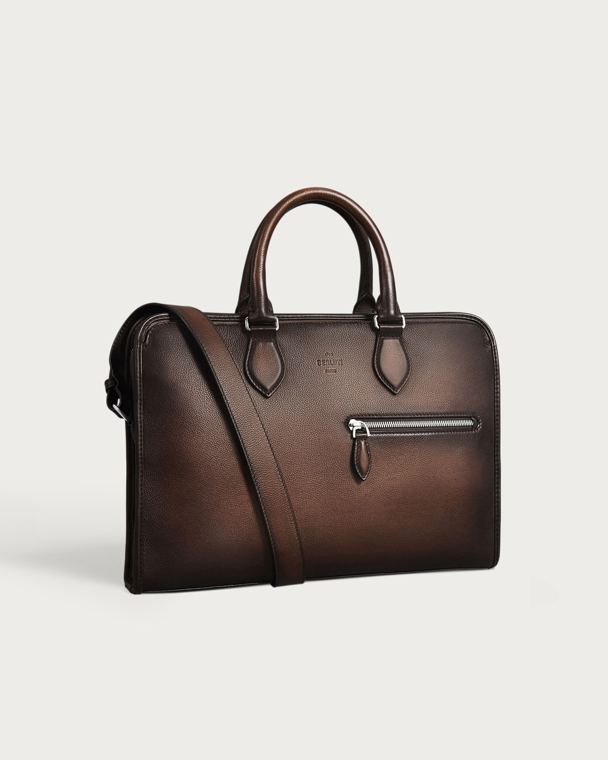 Un Jour Mini Briefcase, Soft Brown, hi-res