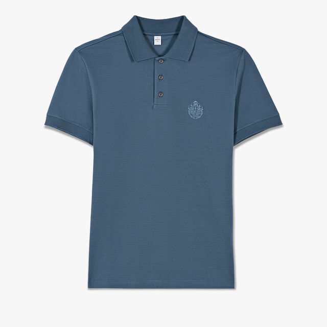 Polo Shirt With Embroidered Crest