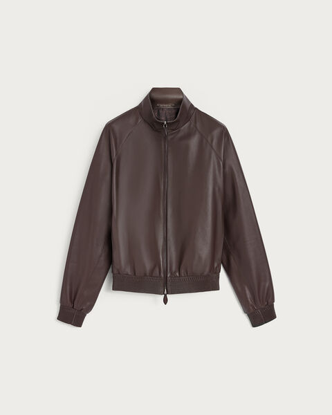 Leather Tracksuit, Earth Brown, hi-res