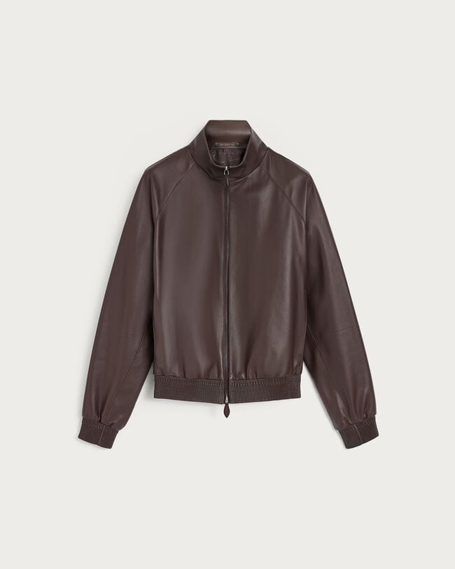 Leather Tracksuit, Earth Brown, hi-res