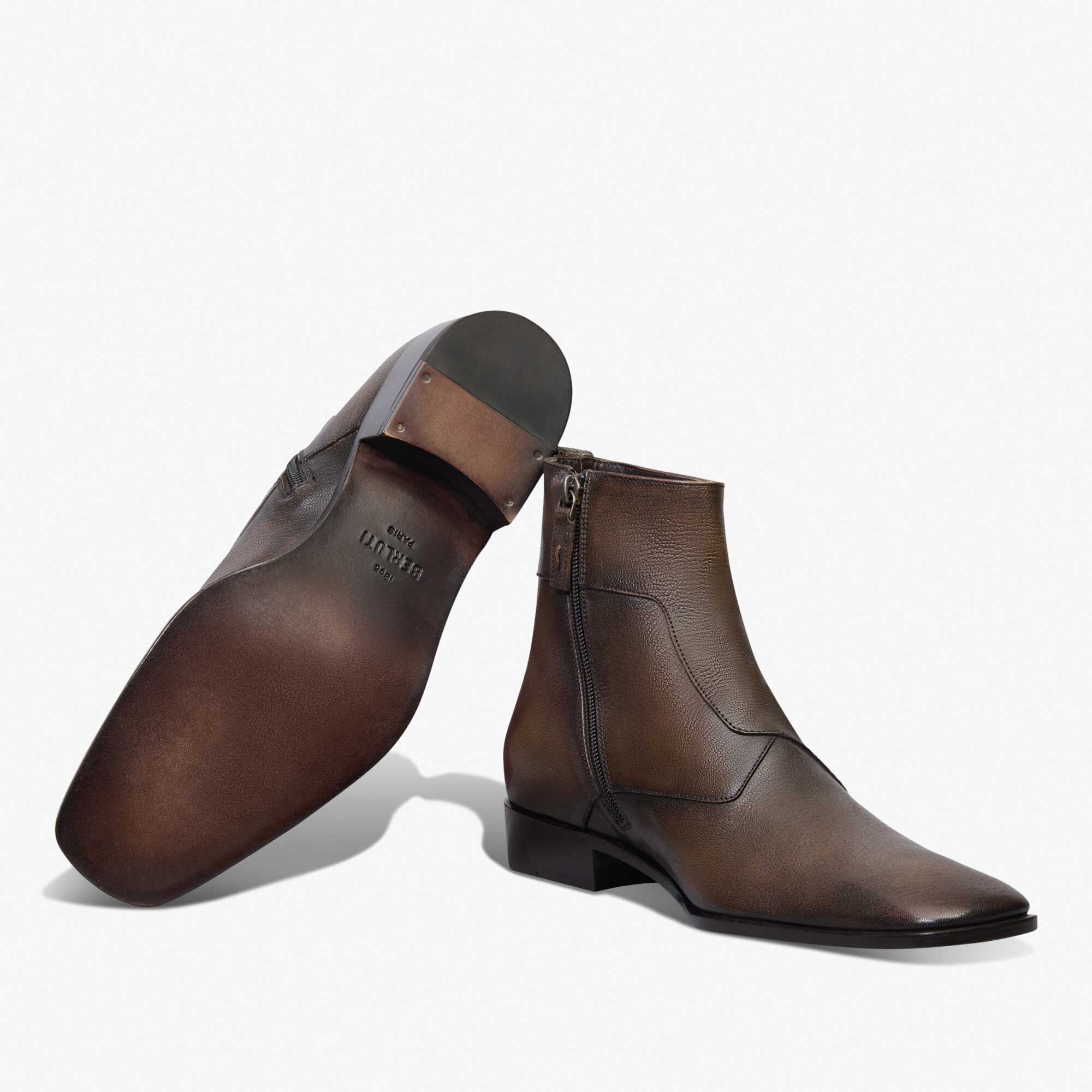 Grand Ecritoire Leather Boot Berluti DE