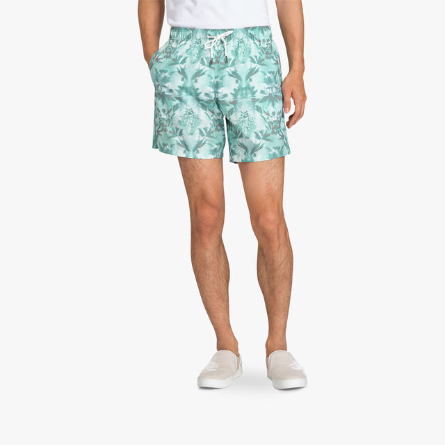 Printed Swimshorts, JADE, hi-res 3