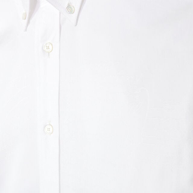 Chemise Alessandro À Col Boutonné En Coton Scritto, BLANC OPTIQUE, hi-res 2