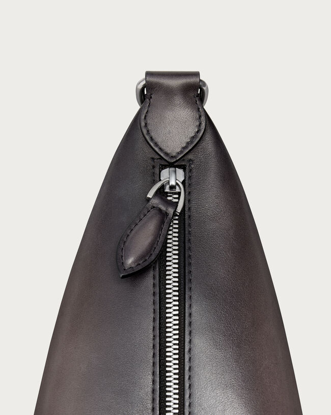 Sac Bandouli&egrave;re Toujours Soft Zipped Hobo XS, Charcoal, hi-res
