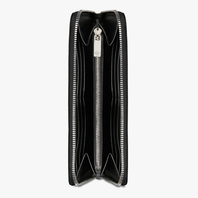 Itauba Patchwork Leather & Alligator Zipped Wallet, DEEP TDM & BLACK, hi-res 3