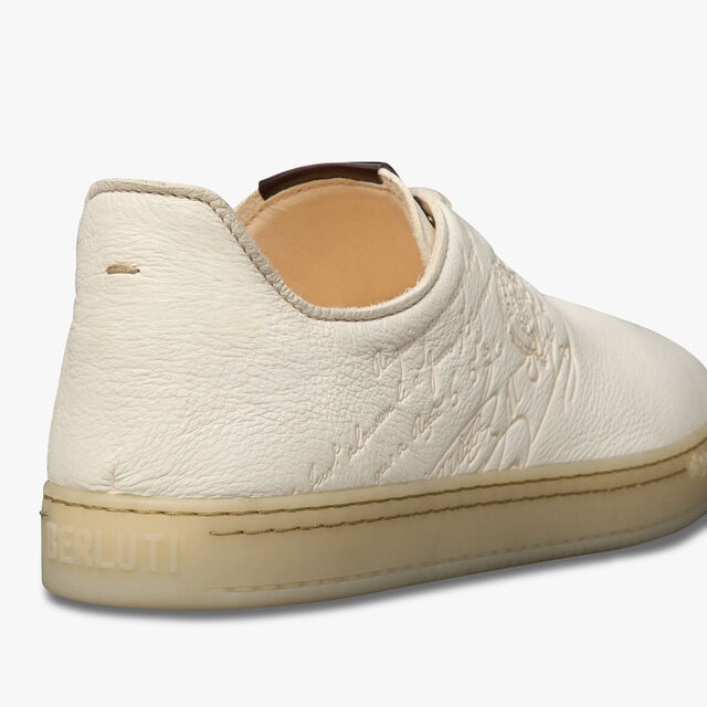 Eden Scritto Leather Sneaker, WHITE, hi-res 5