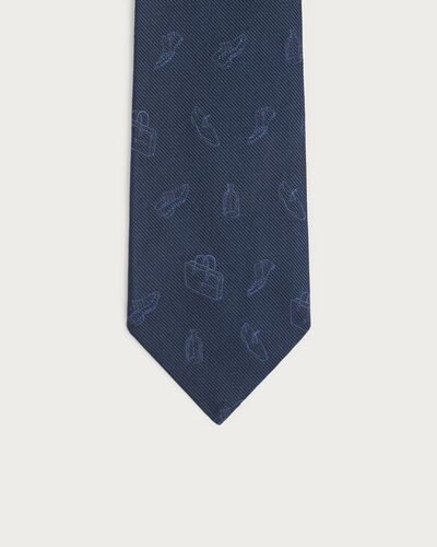 Berluti Icons Tie, Cold Night Blue, hi-res