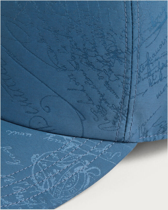 Scritto Pattern Baseball Cap, Dim Blue, hi-res