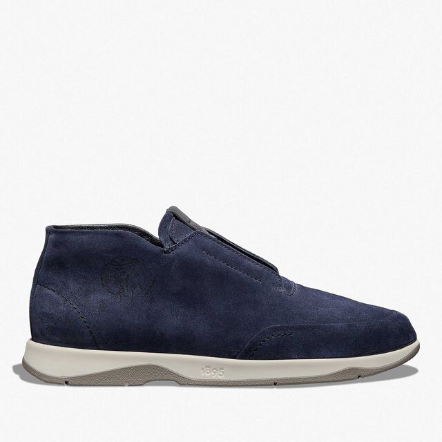 Échappée Scritto Suede Slip-On, BLU, hi-res 1