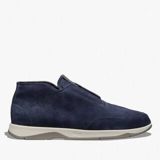 Échappée Scritto Suede Slip-On, BLU, hi-res