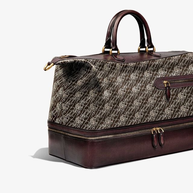 Viaggio Toile Marbeuf Travel Bag, DARK BROWN + MADURO, hi-res 5