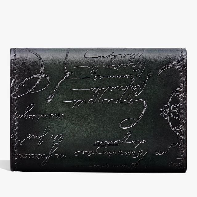 Imbuia Scritto Leather Card Holder, OPUNTIA, hi-res 2