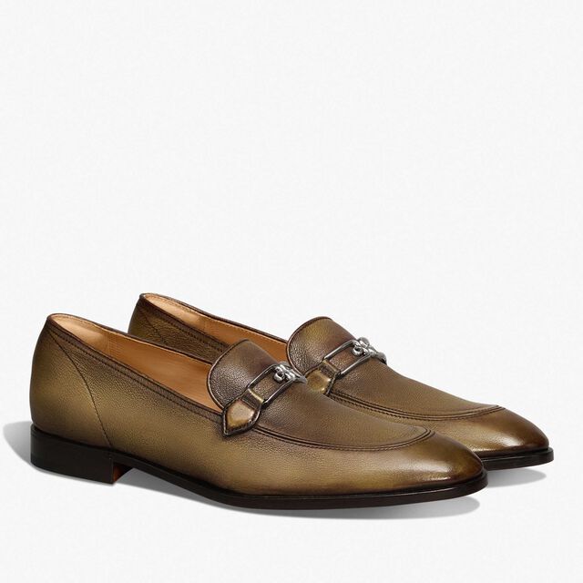 B Volute Calf Leather Loafer, KAKI, hi-res 2