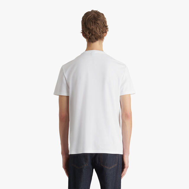 T-Shirt Avec Logo En Coton, BLANC OPTIQUE, hi-res 3