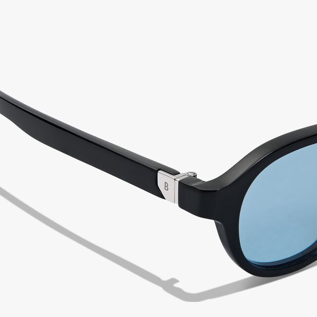 Eclipse Acetate Sunglasses, BLACK + SOLID AZURE., hi-res 3