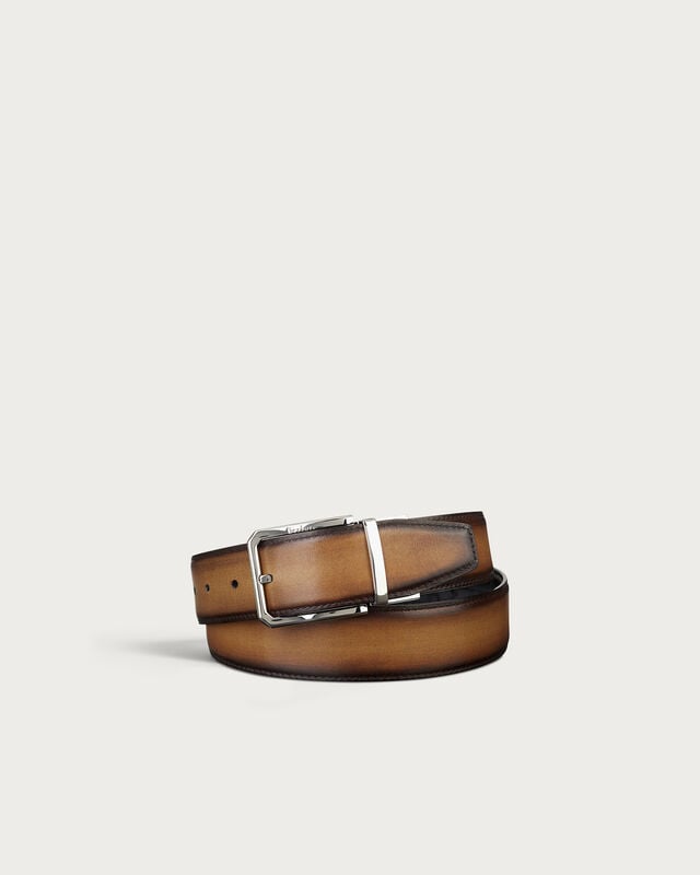 Versatile Reversible Belt, Tobacco Bis & Nero, hi-res