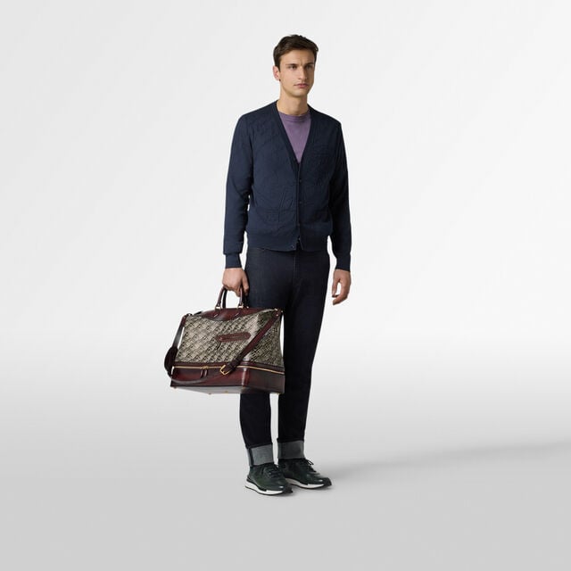 Viaggio Toile Marbeuf Travel Bag, DARK BROWN + MADURO, hi-res 8