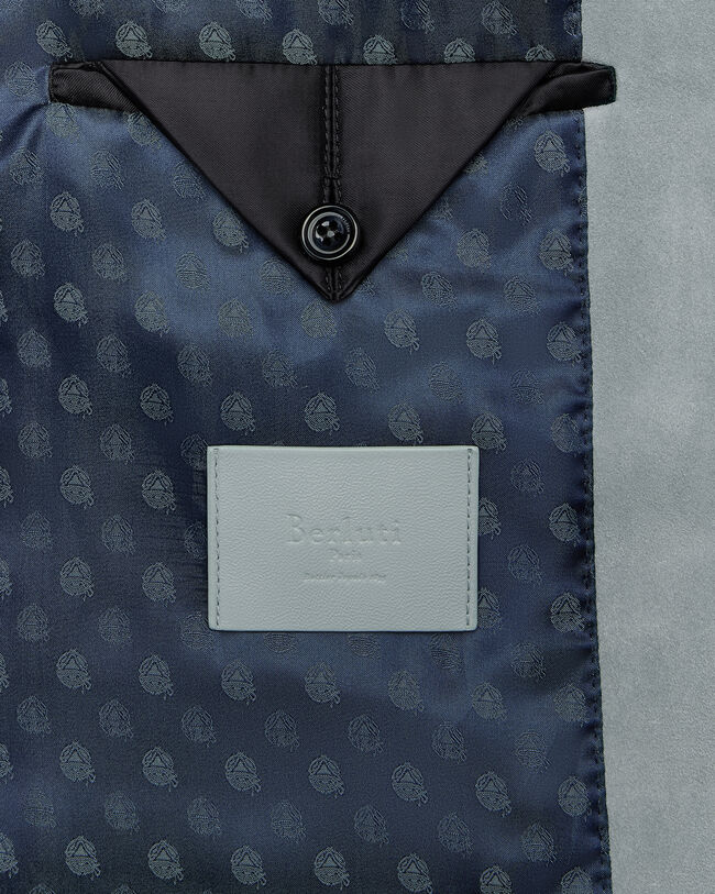 Patina Leather Foresti&egrave;re Jacket, Dove Blue, hi-res