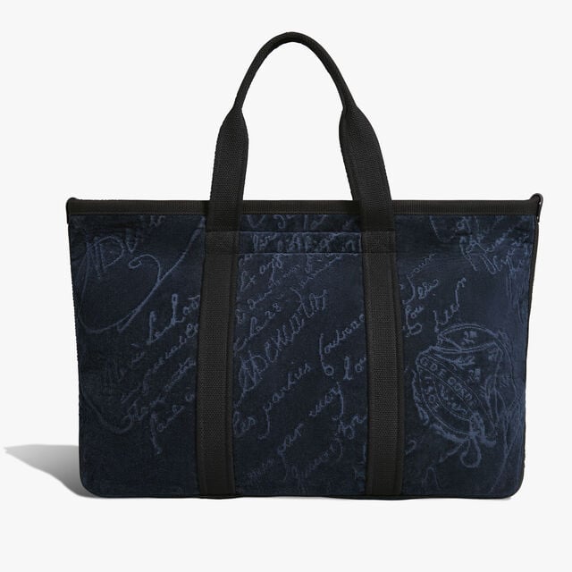 Oversize Tote Sponge Scritto Tote, MARINE, hi-res 4