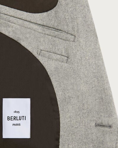 Cashmere Stretch Travel Jacket, Light Grey Melange, hi-res