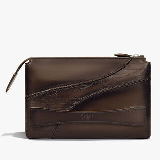 Tersio Scritto Leather Pouch, VIGOGNA, hi-res