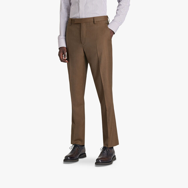 Formal Wool Trousers, CAMO GREEN, hi-res 2