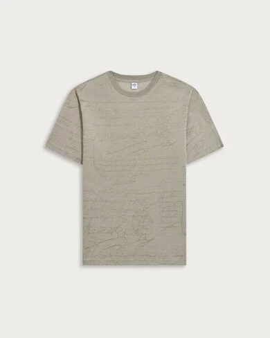 Scritto Piqu&eacute; T-shirt, Light Pebbles Grey, hi-res