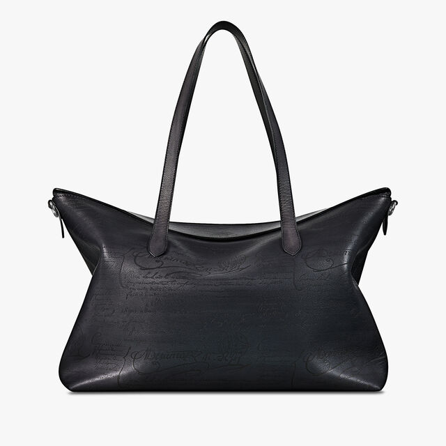 Late Hour Scritto Soft Leather Shopper, NERO GRIGIO, hi-res 1