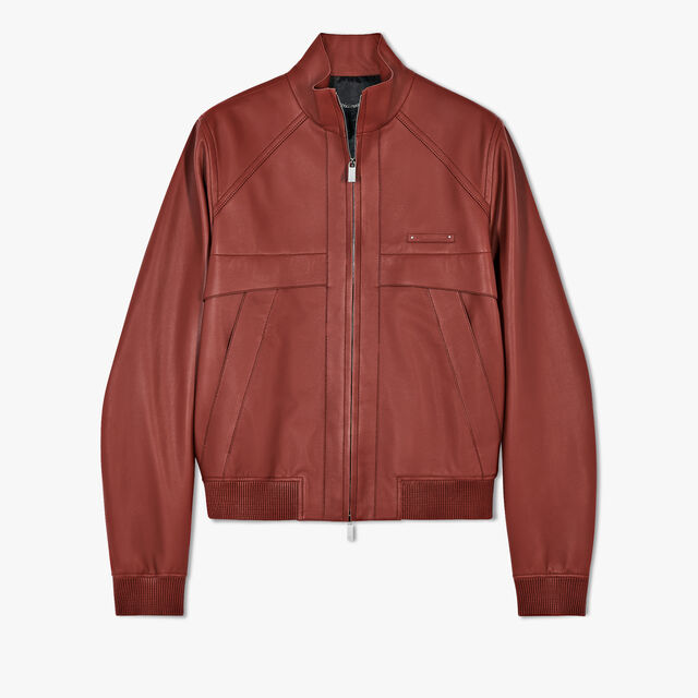 Light Leather Blouson, RED RUST, hi-res 1