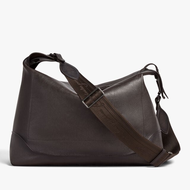 Un Jour Hobo In Leather, DARK BROWN, hi-res 3