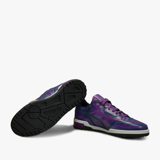 Playoff Leather Sneaker, PURPLE BLUE, hi-res 4