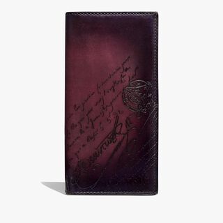 Espace Scritto Leather Wallet, GRAPES, hi-res