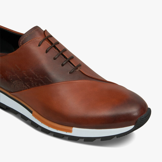 Fast Track Scritto Leather Sneaker, CACAO INTENSO, hi-res 6