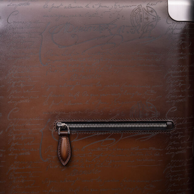 Formula 1005 Scritto Leather Rolling Suitcase, CACAO INTENSO, hi-res 6