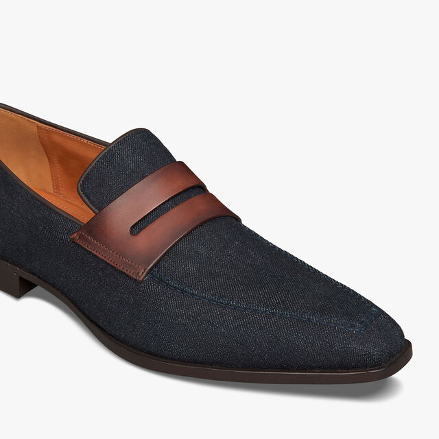 Mocassin Andy Démesure En Denim, NAVY BLU, hi-res 6